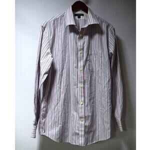Banana Republic Non Iron Classic Fit Striped Dress Shirt 16-16.5 L